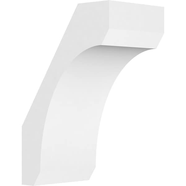 Ekena Millwork 5"W x 8"D x 12"H Standard Legacy Architectural Grade PVC Knee Brace BRCP05X08X12LGY - main